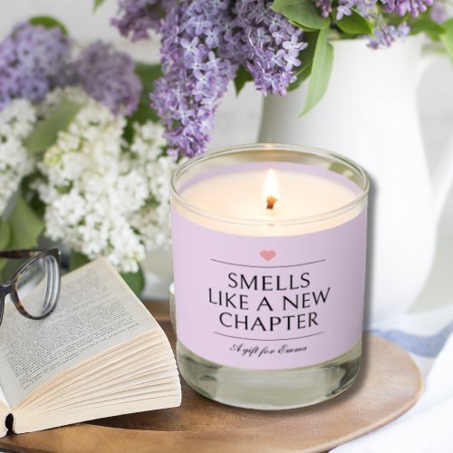 Minimalist Lilac A New Chapter Book Lovers Scented Candle