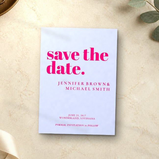Minimalist Lilac Pink Wedding Photo Calligraphic Save The Date