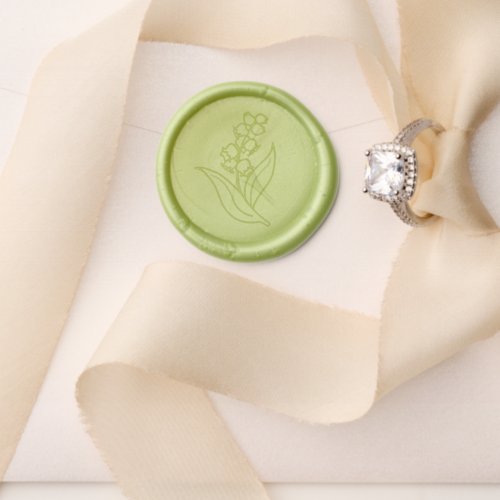 Minimalist Lily of the Valley Flower Wax Stamper