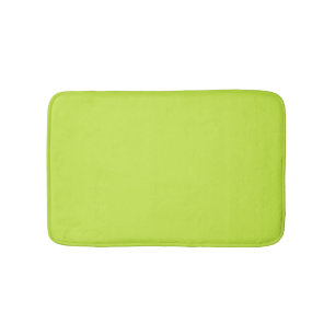 Minimalist lime green solid elegant modern chic bath mat