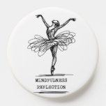 Minimalist Line Art Ballerina Dance Design PopSocket