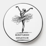 Minimalist Line Art Ballerina Dance Design PopSocket