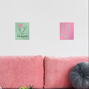 Minimalist Line Art Flower Wall Decor Sets