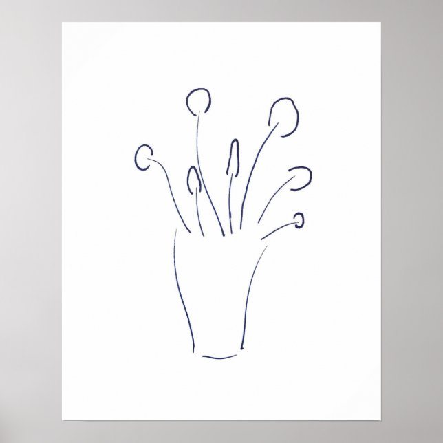 Minimalist Line Drawing Poster (Front)