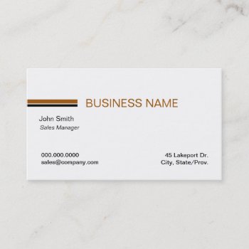 Minimalist Linear White Business Cards by studioart at Zazzle