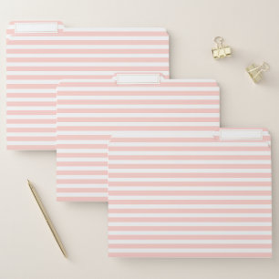 Minimalist lined pink white ANY COLOR desktop File Folder