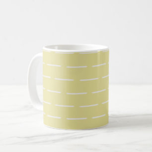 Minimalist Lines on Yellow Coffee Mug