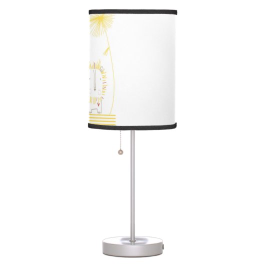 Minimalist Lion - Yellow Table Lamp (Right)