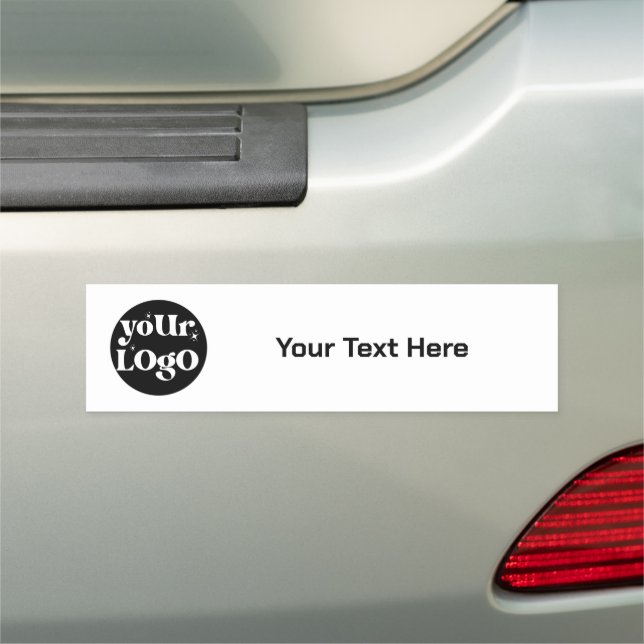 Minimalist Logo and Text Business Car Magnet (In Situ)