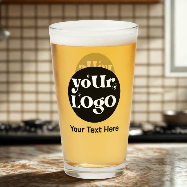 Minimalist Logo and Text Business Glass (Creator Uploaded)