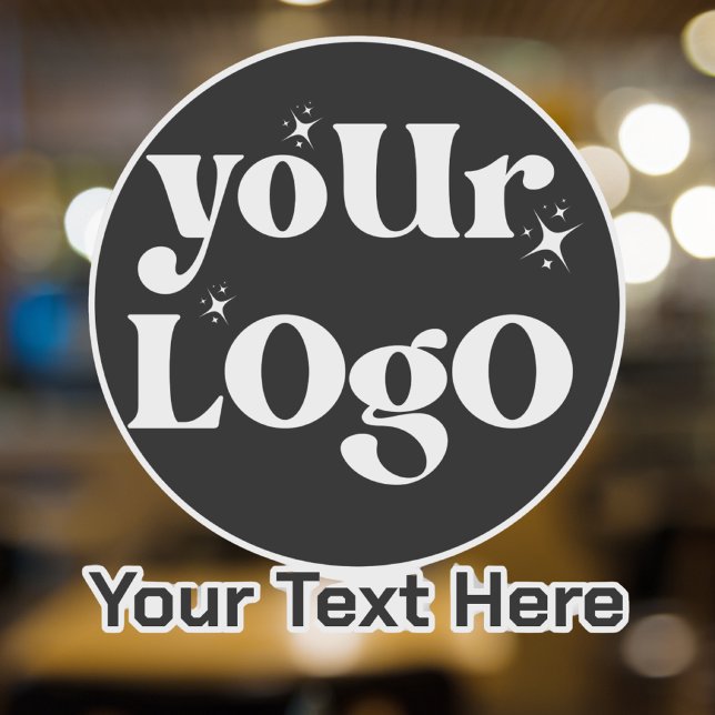 Minimalist Logo and Text Business Sticker (Creator Uploaded)