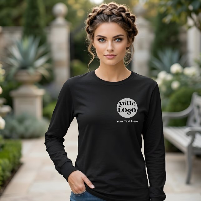 Minimalist Logo and Text Business T-Shirt (Creator Uploaded)