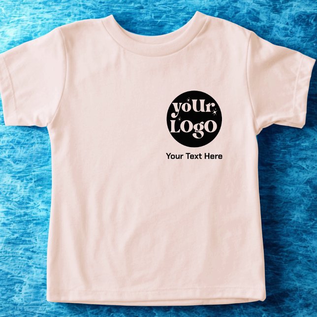 Minimalist Logo and Text Business Toddler T-shirt (Creator Uploaded)