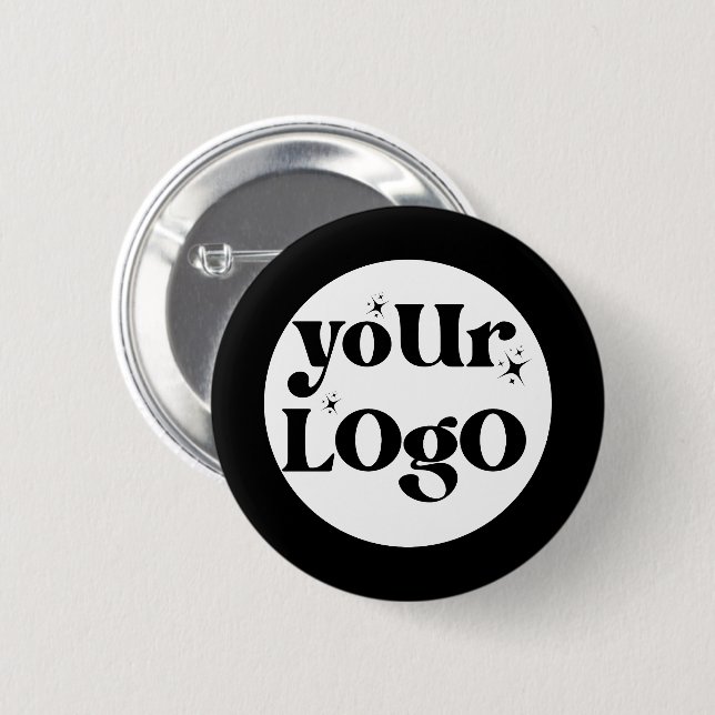 Minimalist Logo Business Button (Front & Back)