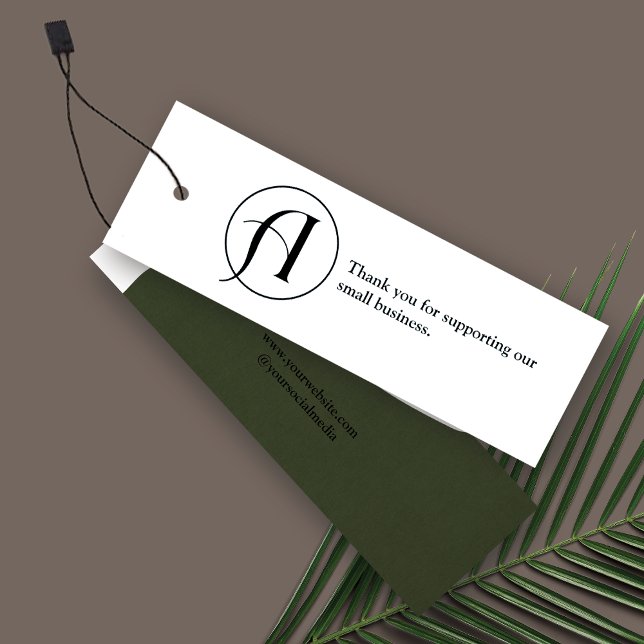Minimalist Logo Business Hang Tag Card (Creator Uploaded)