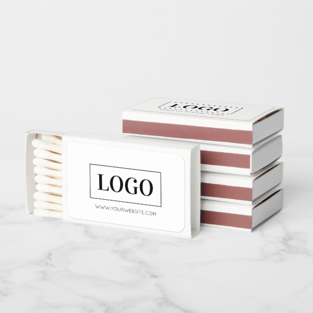 Minimalist Logo Personalized Matches (Stacked)