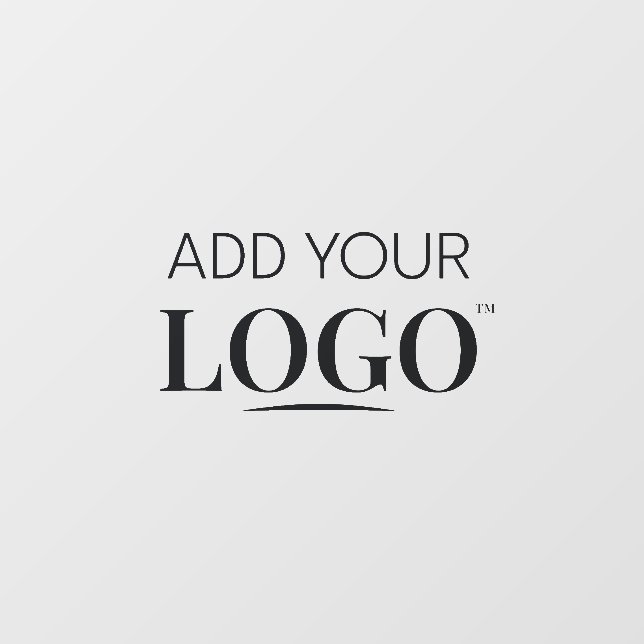 Minimalist Logo Professional Branding Transparent Wall Decal (Front)