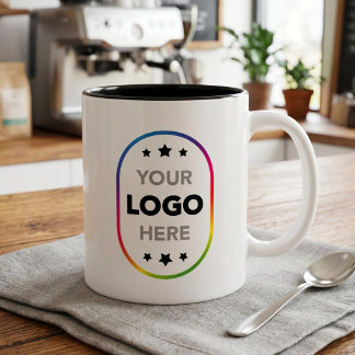 Minimalist Logo Promotional Mug - Your Logo Here