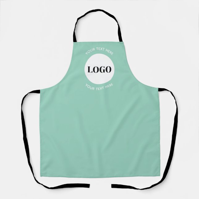 Minimalist Logo With Text Business  Apron (Front)