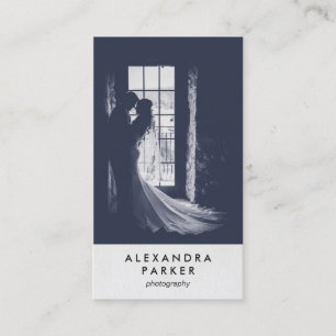Minimalist Look Vertical Photo for Photographers Business Card
