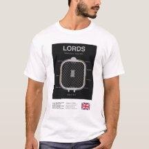 Minimalist Lords Cricket Ground Line Print Tee