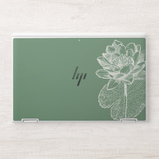 Minimalist Lotus Flower HP Laptop Skin
