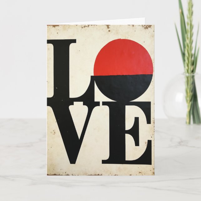 Minimalist Love Art Card (Front)