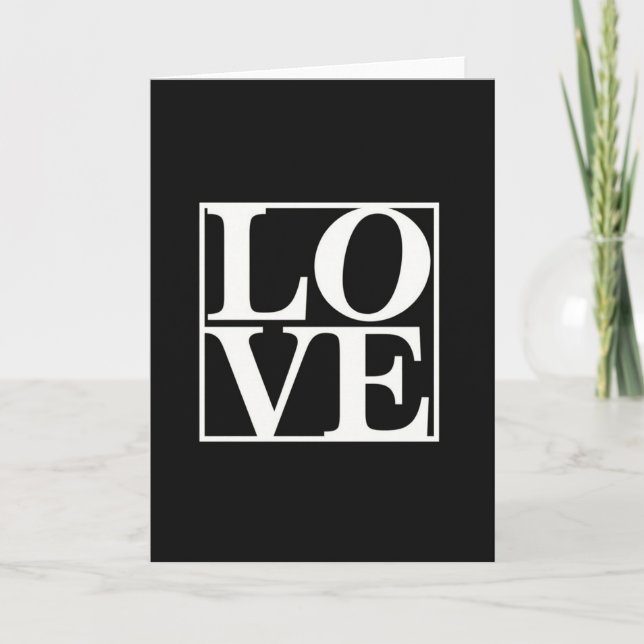 Minimalist Love Bold Card (Front)