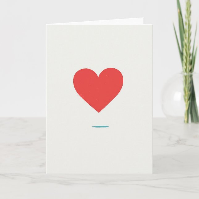 Minimalist Love Card (Front)