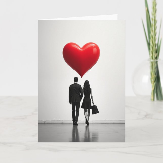 Minimalist Love Couple Card (Front)