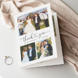 Minimalist Love Heart Script Folded Wedding Photo Thank You Card<br><div class="desc">Minimalist Love Heart Script Folded Wedding Photo Thank You Card. For further customization,  please click the "customize further" link and use our design tool to modify this template. If you need help or matching items,  please contact me.</div>
