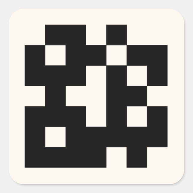 Minimalist Love Is Brewing Coffee Bridal Shower Square Sticker (Front)