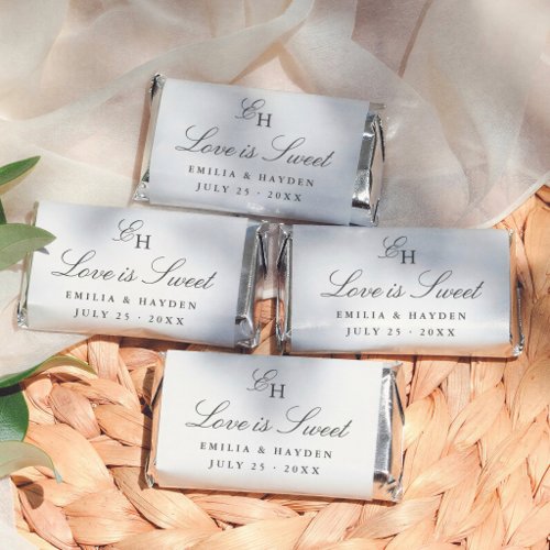 Minimalist Love Is Sweet Wedding Chocolate Favor