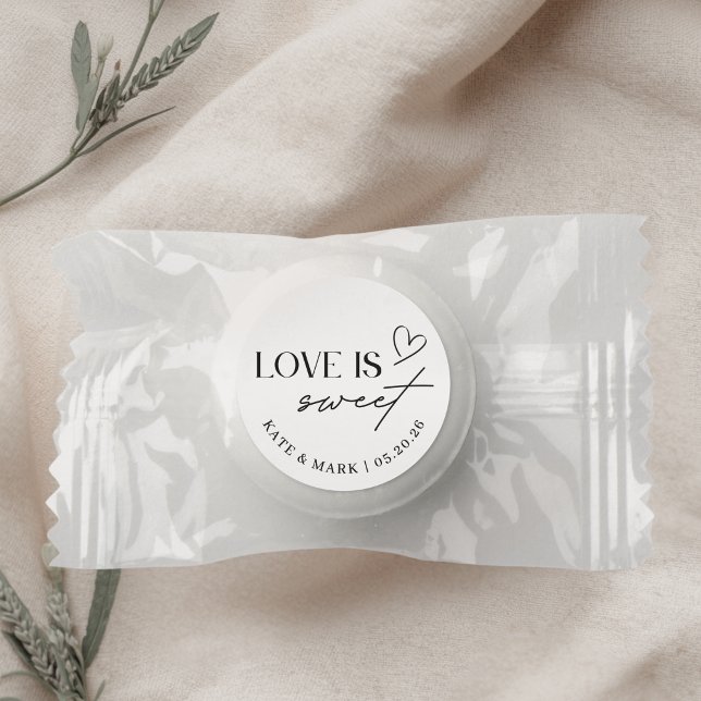 Minimalist Love is Sweet Wedding Life Saver® Mints (Creator Uploaded)