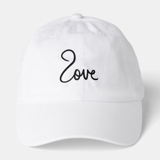 Minimalist "love" Word Typography Design Hat