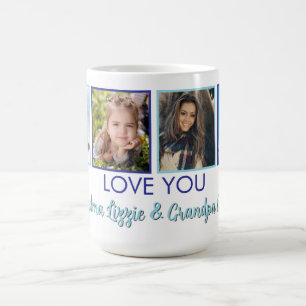 Minimalist Love You Four Photo  Coffee Mug