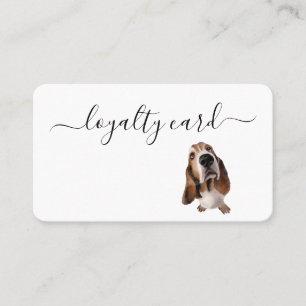 Minimalist Loyalty Card Pet Dog Services Grooming