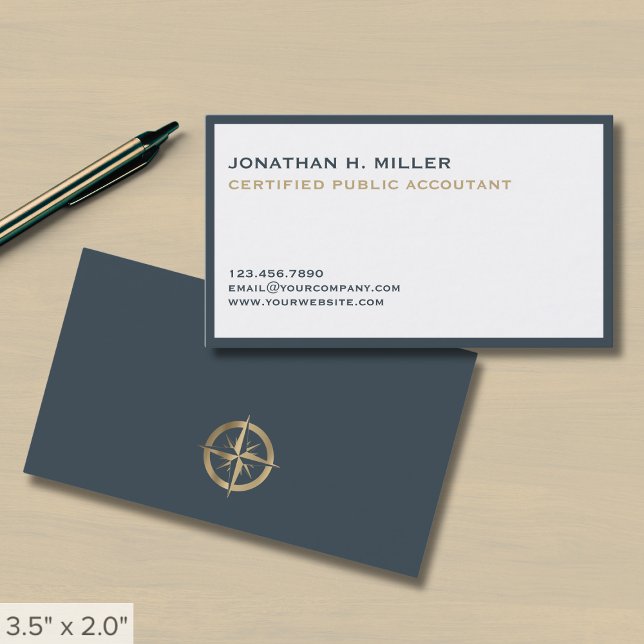 Minimalist Luxury Accountant Business Card (Creator Uploaded)
