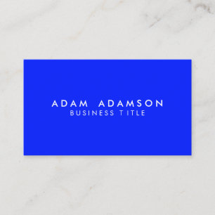Minimalist Luxury Blue Color - Elegant Simple Business Card
