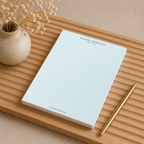 Minimalist Luxury Blue Notepad