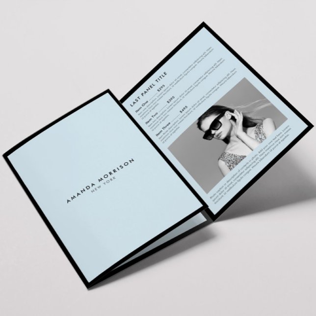 Minimalist Luxury Boutique Black/Blue Brochure (Creator Uploaded)