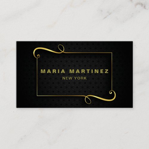 Minimalist Luxury Boutique Black Business Card