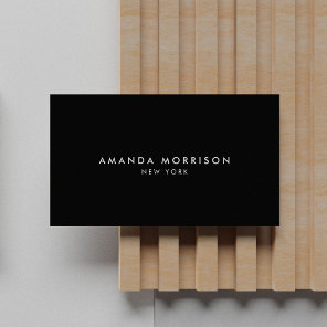 Minimalist Luxury Boutique Black Business Card