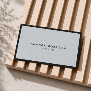 Minimalist Luxury Boutique Black/Gray Business Card