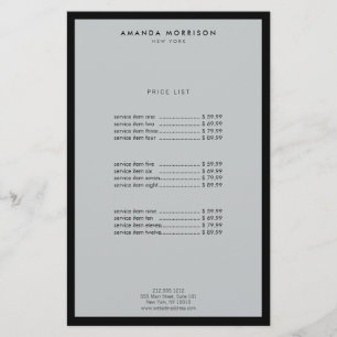 Minimalist Luxury Boutique Black/Gray Flyer