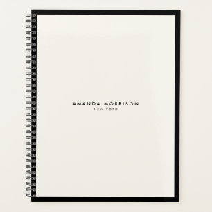 Minimalist Luxury Boutique Black/Ivory Appointment Planner