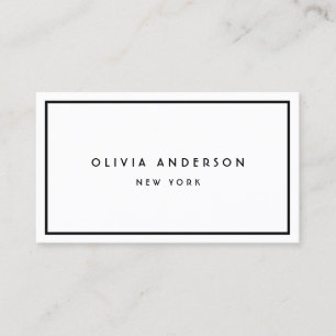 Minimalist Luxury Boutique Black/Ivory Business Card