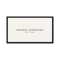 Minimalist Luxury Boutique Black/Ivory Business Card Minimalist Luxury Boutique Black/Ivory Business Card