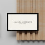 Minimalist Luxury Boutique Black/Ivory Business Card
