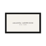 Minimalist Luxury Boutique Black/Ivory Business Card Minimalist Luxury Boutique Black/Ivory Business Card